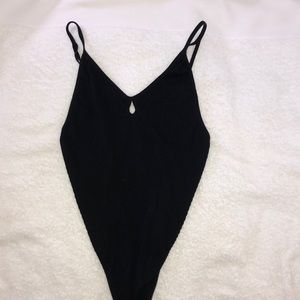 Black Forever 21 Keyhole Onesie